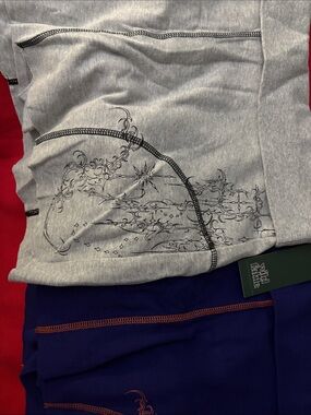 NET 2 wild fable Gray and Navy Athletic Skirts with Graphic Detail